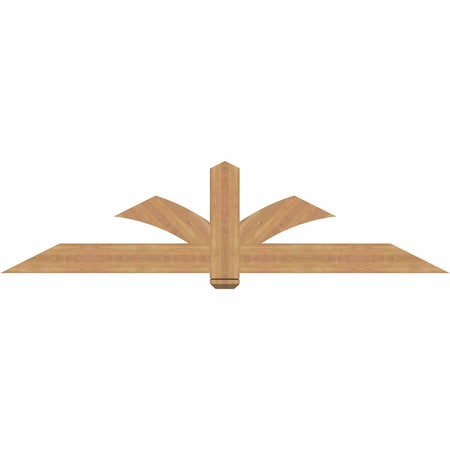 Ekena Millwork Redmond Smooth Timber Gable Bracket, Western Red Cedar, 84"W x 21"H x 3 1/2"D x 5 1/2"F, 6/12 Pitch GBW084X21X0406RED00SWR